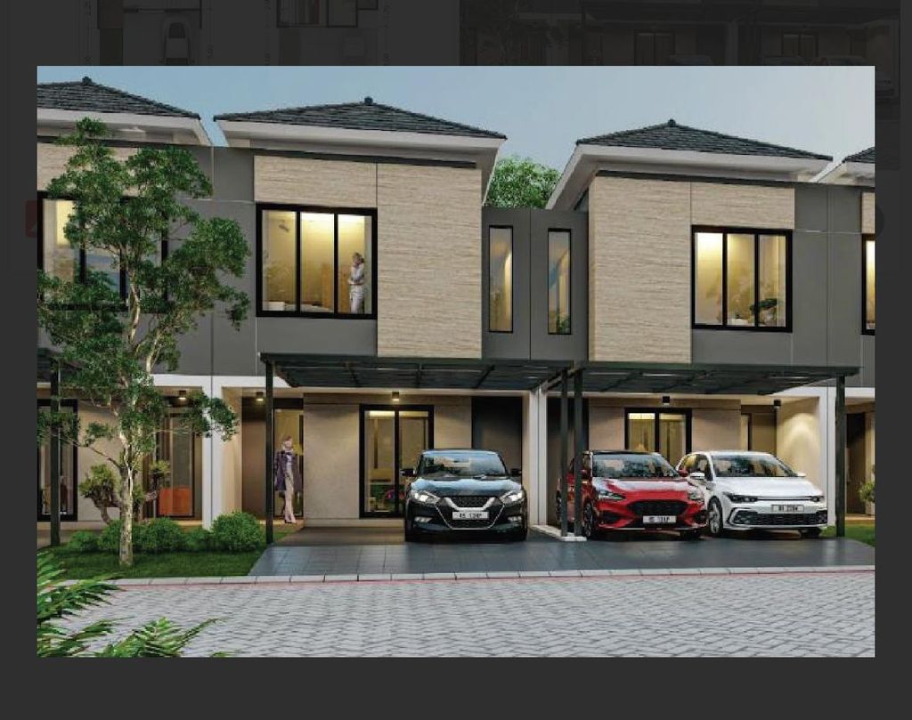 foto tampak rumah tipe ATLA DIAMOND perumahan Oslo