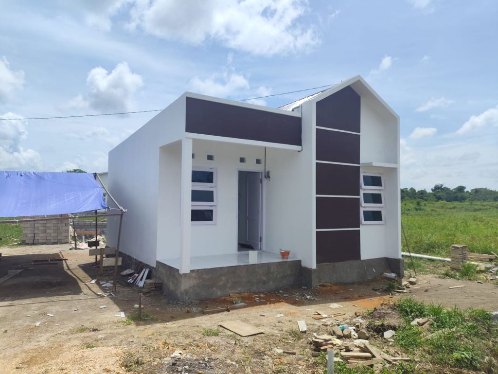foto tampak rumah tipe 36 perumahan Daisy Residence