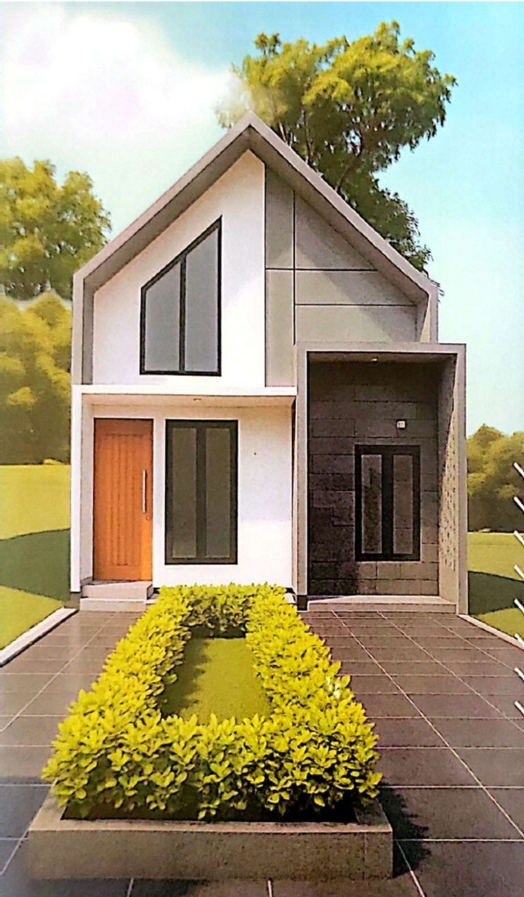 foto tampak rumah tipe 36/72 perumahan GRIYA PESONA ALAMANDA