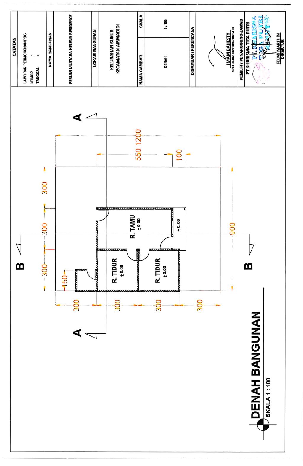 foto tampak rumah tipe 36 perumahan MUTIARA HELENA RESIDENCE