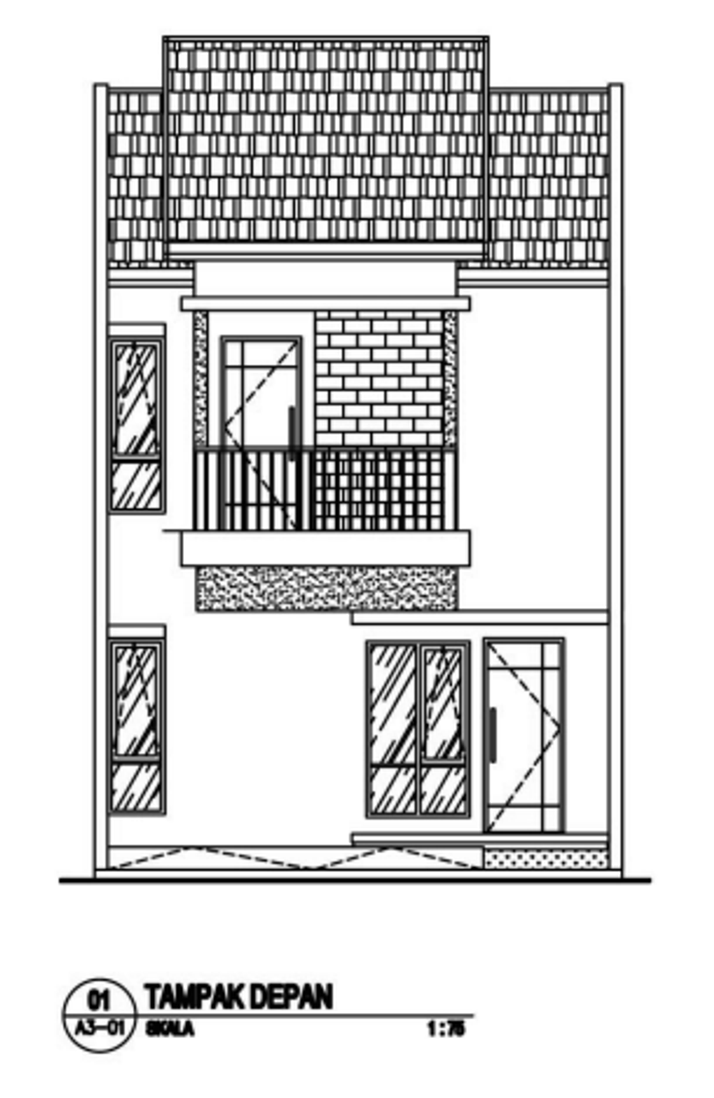foto tampak rumah tipe ALAMANDA perumahan PURI JAYA 21