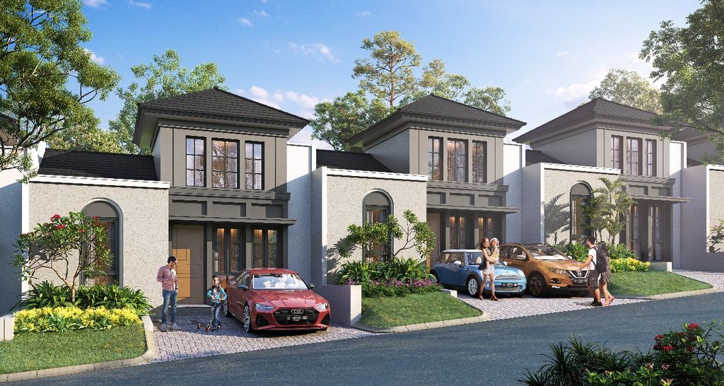 foto tampak rumah tipe BRAVA F.28/01 perumahan CITRA SENTUL RAYA