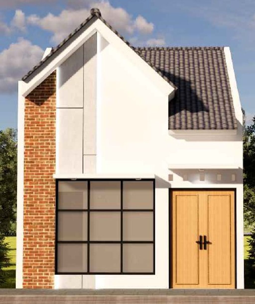 foto tampak rumah tipe O1 perumahan DE'KERATON