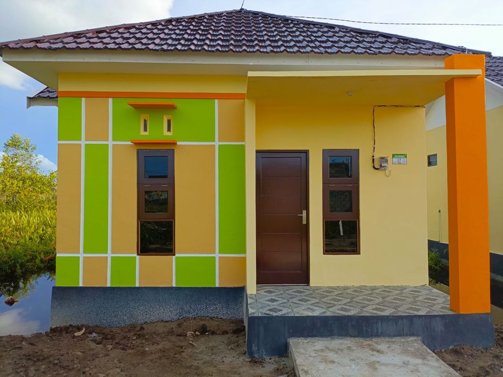 foto tampak rumah tipe 36 Subsidi GA perumahan Griya Amanah Tampung Penyang th 1