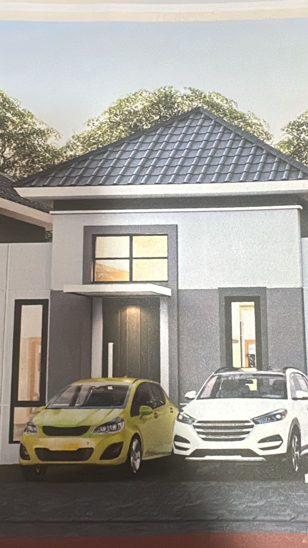 foto tampak rumah tipe ICON 3 perumahan BREEZE ICON