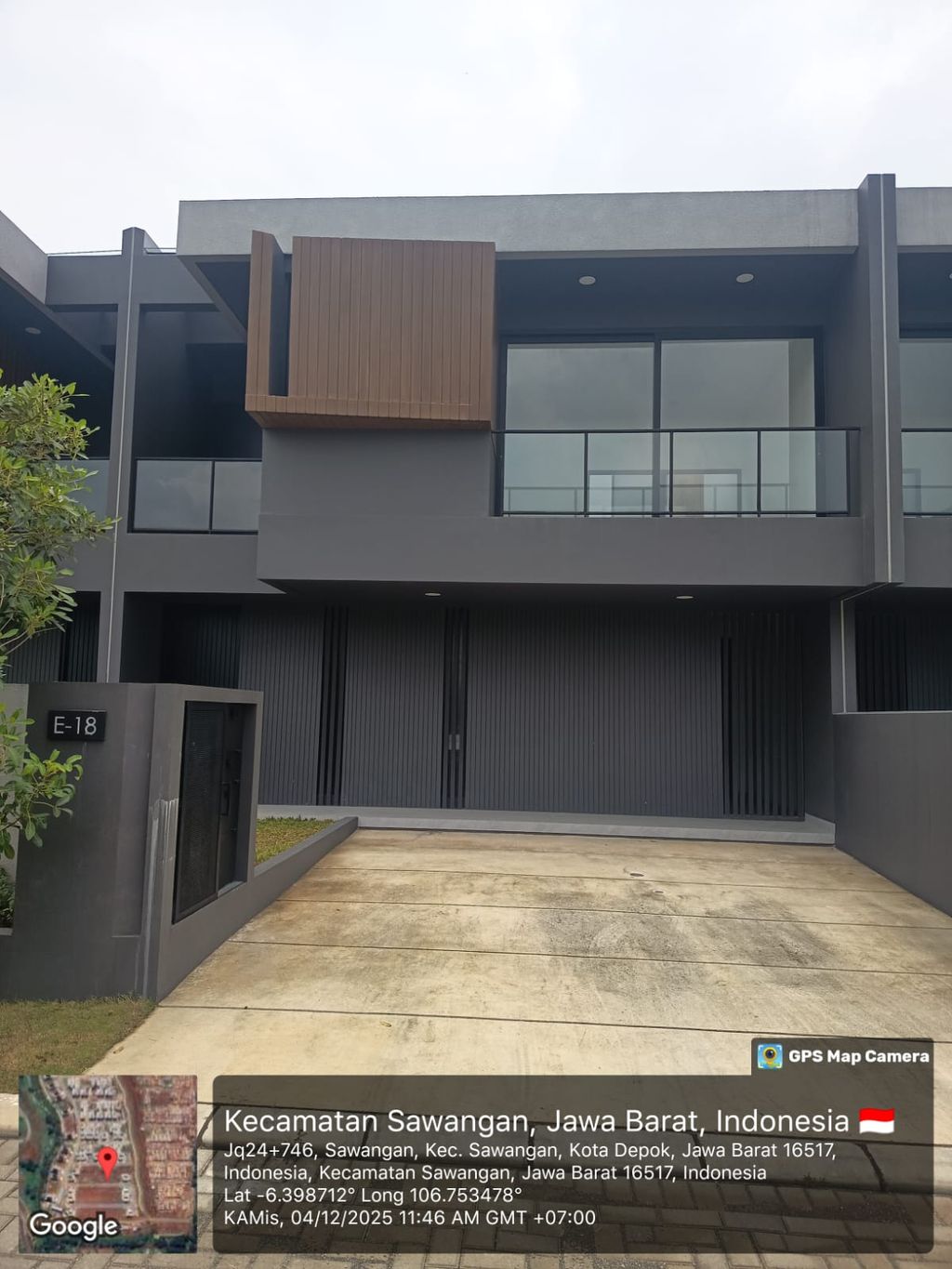 foto tampak rumah tipe Pavilion / Standard - E-018 perumahan Shila At Sawangan