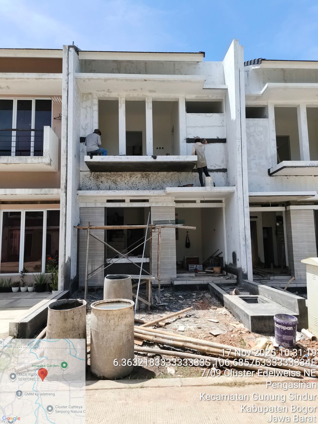 foto tampak rumah tipe NF1-0016 perumahan SERPONG NATURA CITY