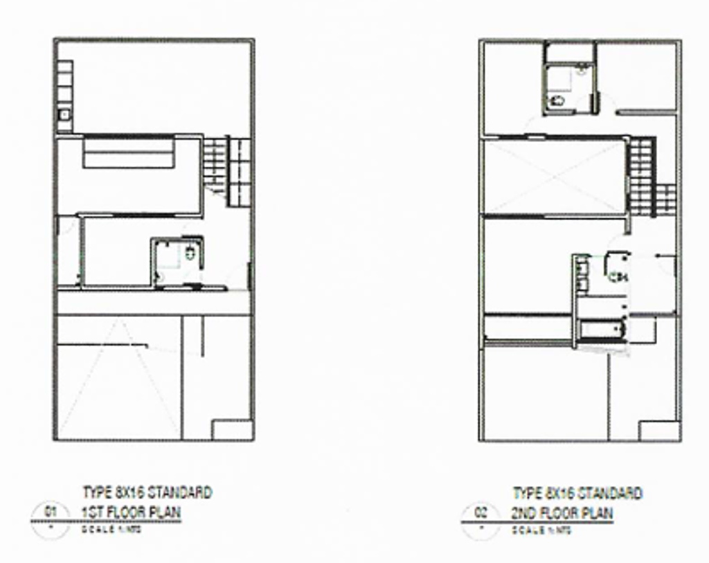 foto denah rumah tipe Pavilion / Standard - Lake Vista F-017 perumahan Shila At Sawangan
