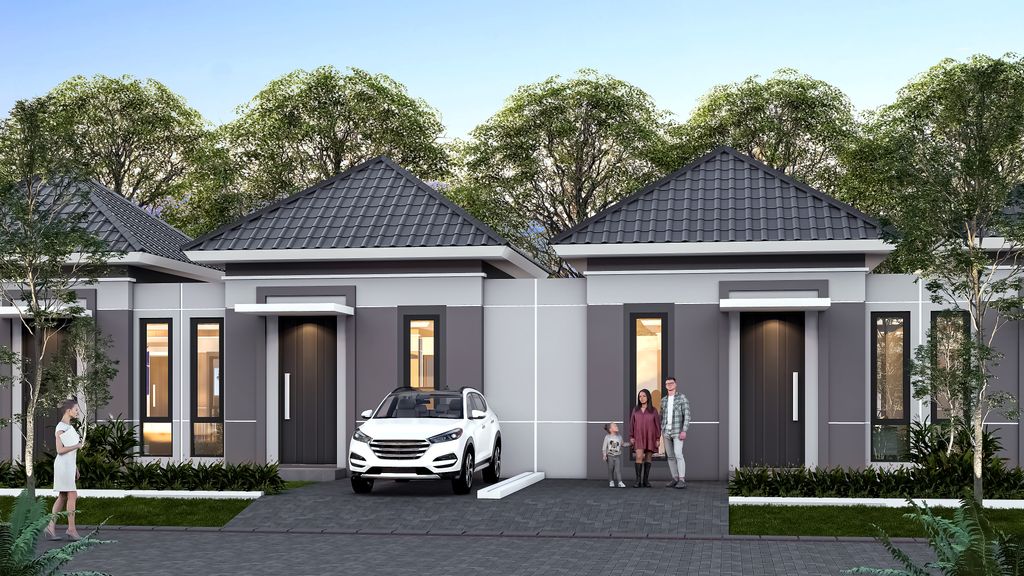 foto tampak rumah tipe ICON 3 FE perumahan BREEZE ICON