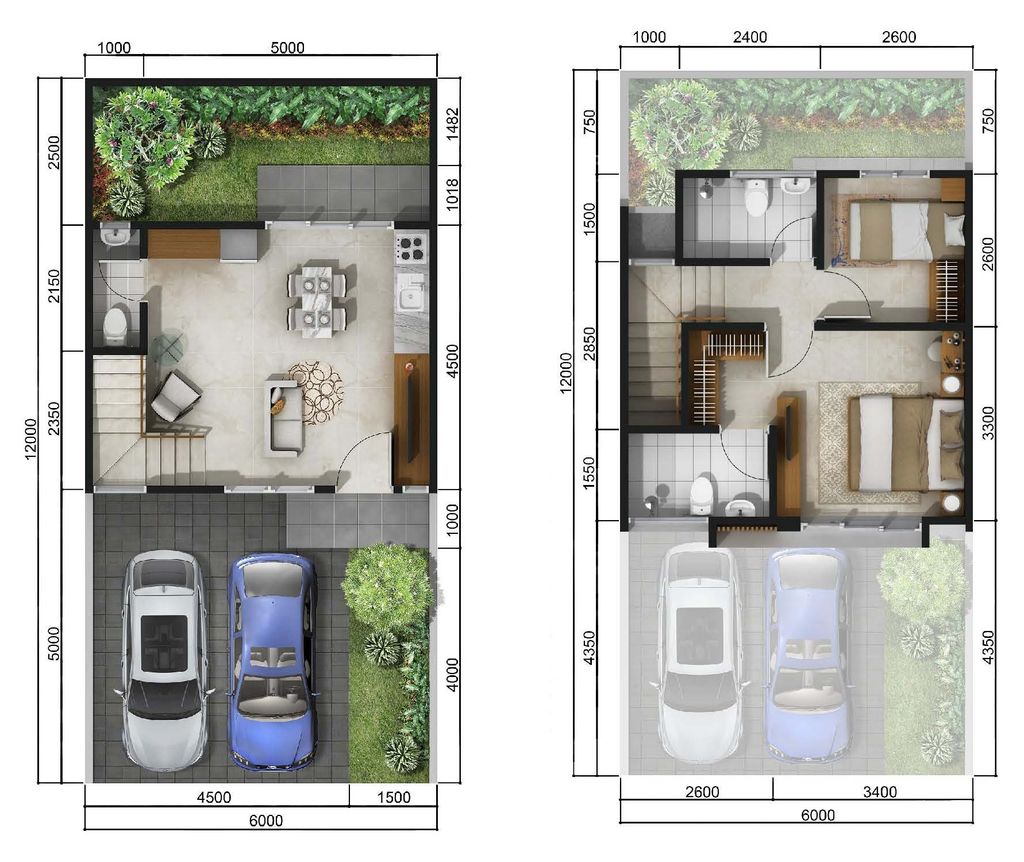 foto denah rumah tipe VIREZZA IRR perumahan DISCOVERY ALTEZZA II BINTARO JAYA