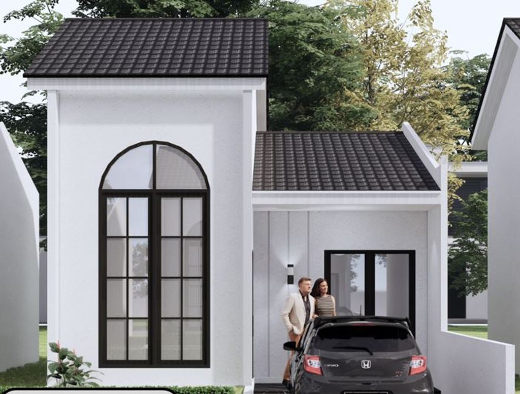 foto tampak rumah tipe 36 RSH perumahan PARAGON VILLAGE