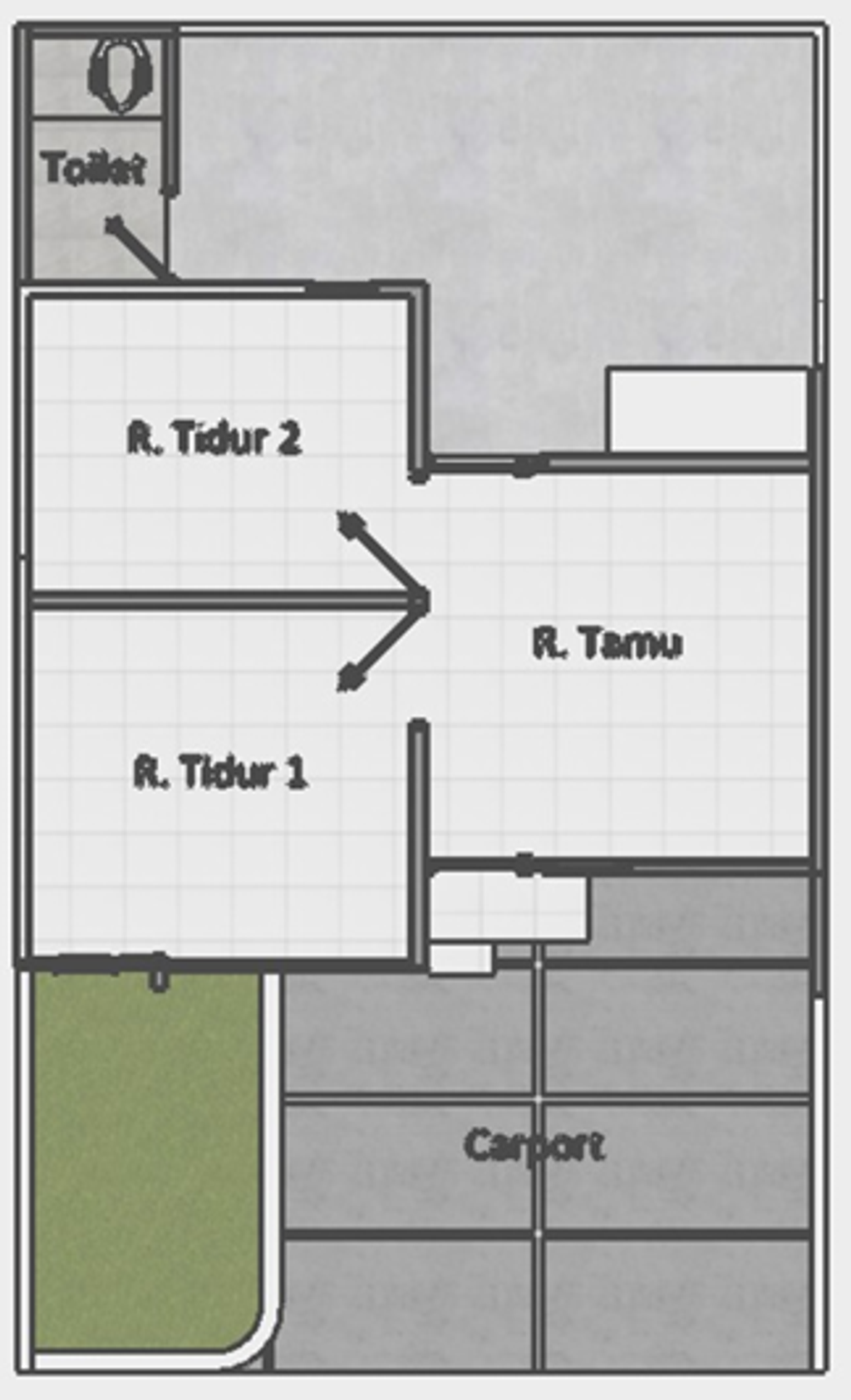 foto denah rumah tipe 27/60 perumahan Perumahan Bhumikita Banyumanik