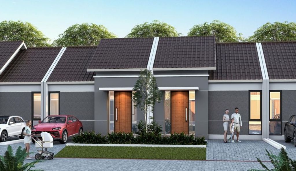 foto tampak rumah tipe EILA Y2 perumahan Vazza Home