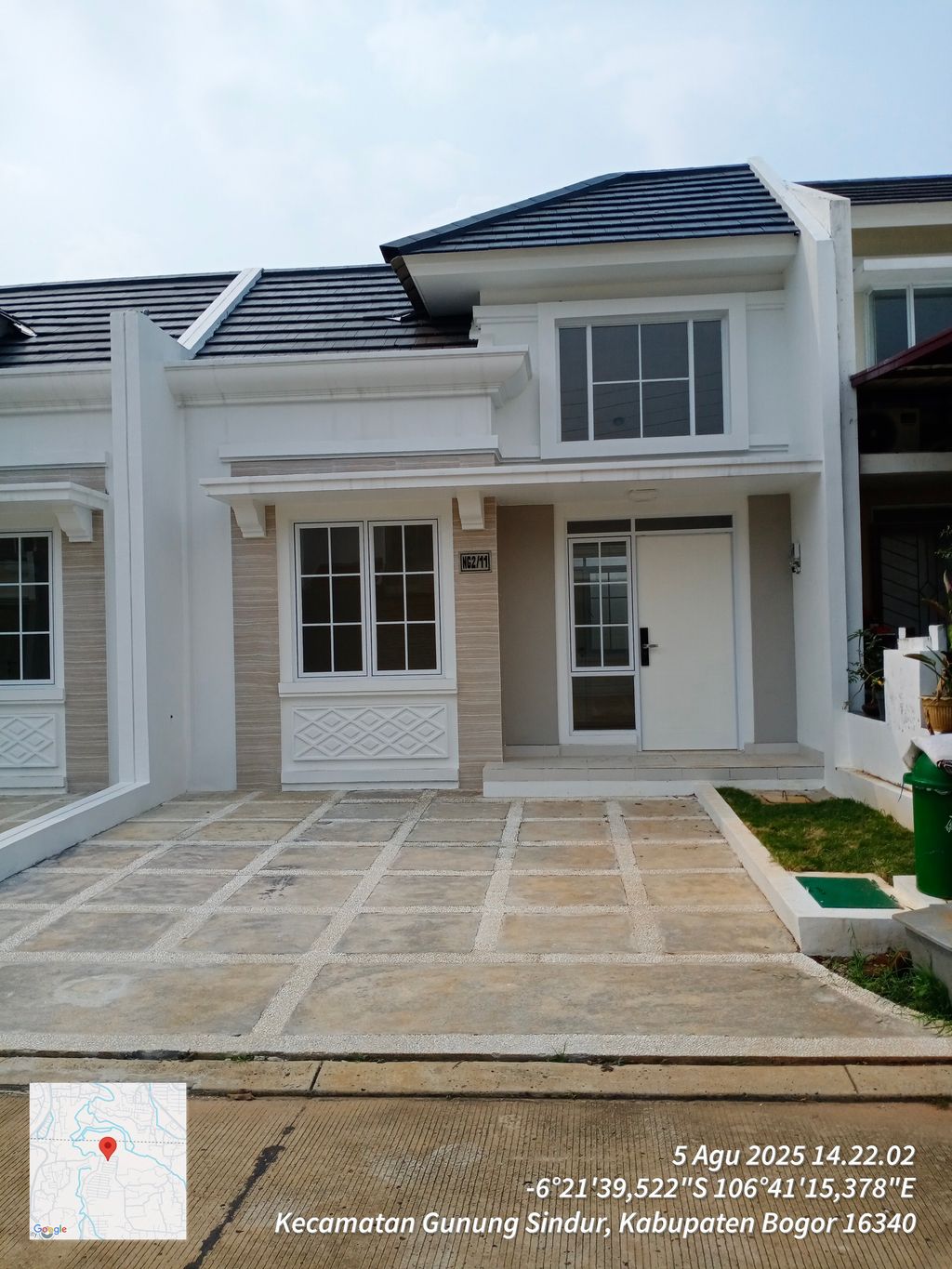 foto tampak rumah tipe NG2-0011 perumahan SERPONG NATURA CITY