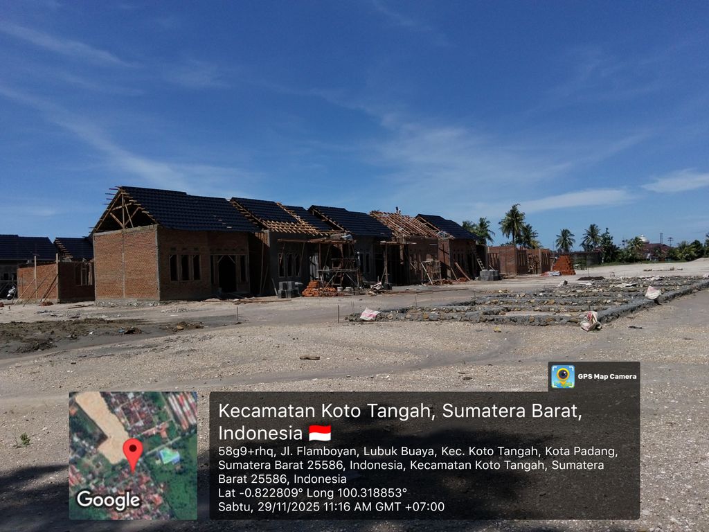 foto posisi tengah perumahan JAYA RESIDENCE LUBUK BUAYA II TAHAP I