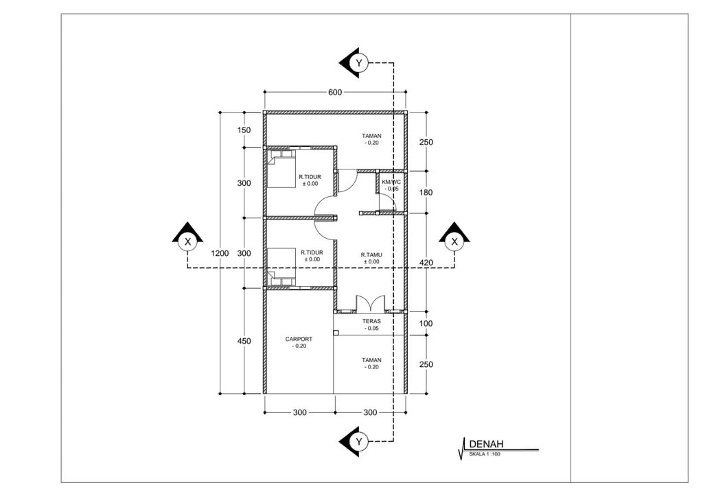 foto denah rumah tipe BLOK G perumahan REZKY MANDIRI 2