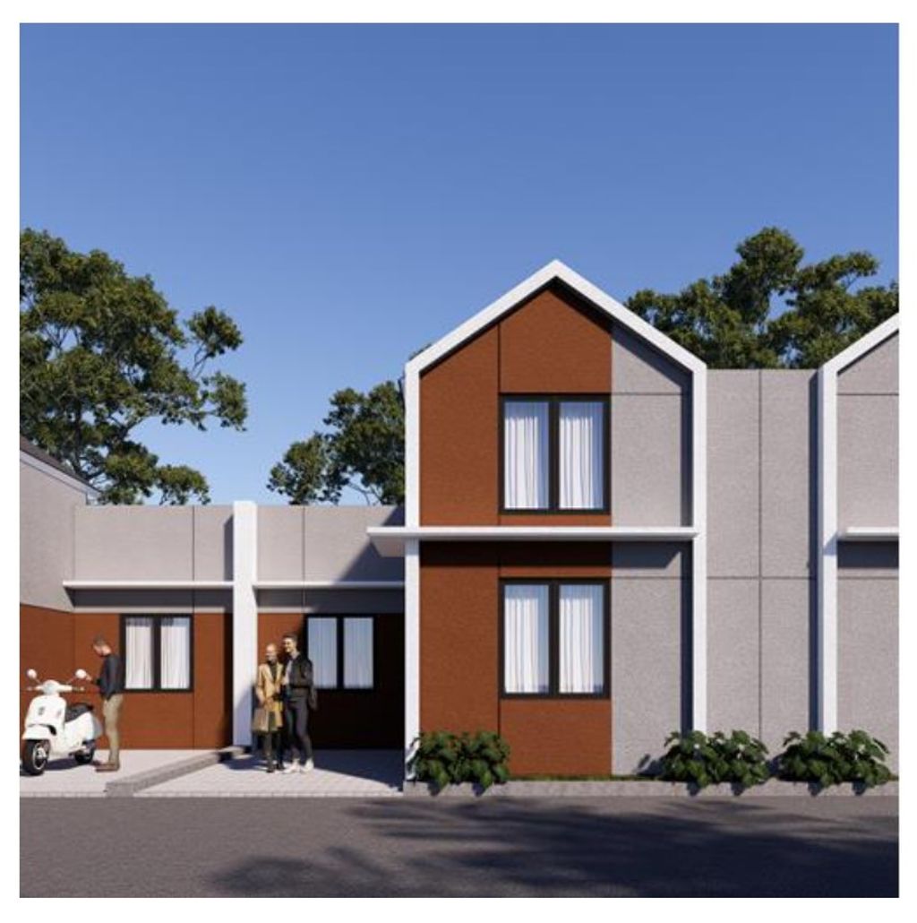 foto tampak rumah tipe 36 ( lebar 7 m ) perumahan REMBANG HARMONI 7