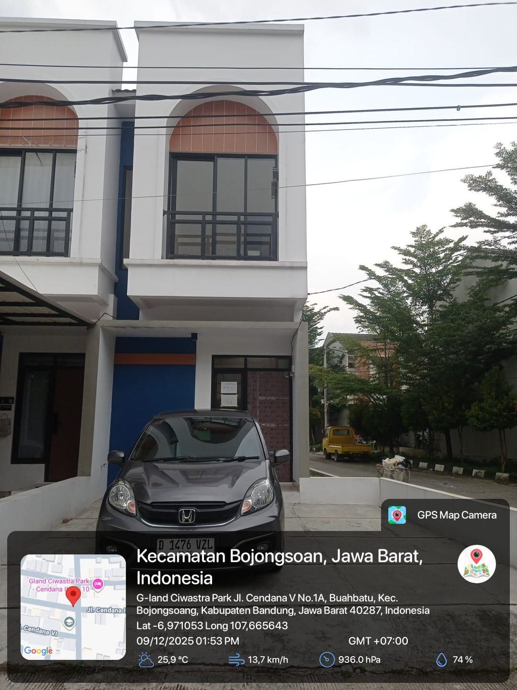 foto tampak rumah tipe 43 Compact High Ceiling (437) perumahan G-Land Ciwastra Park
