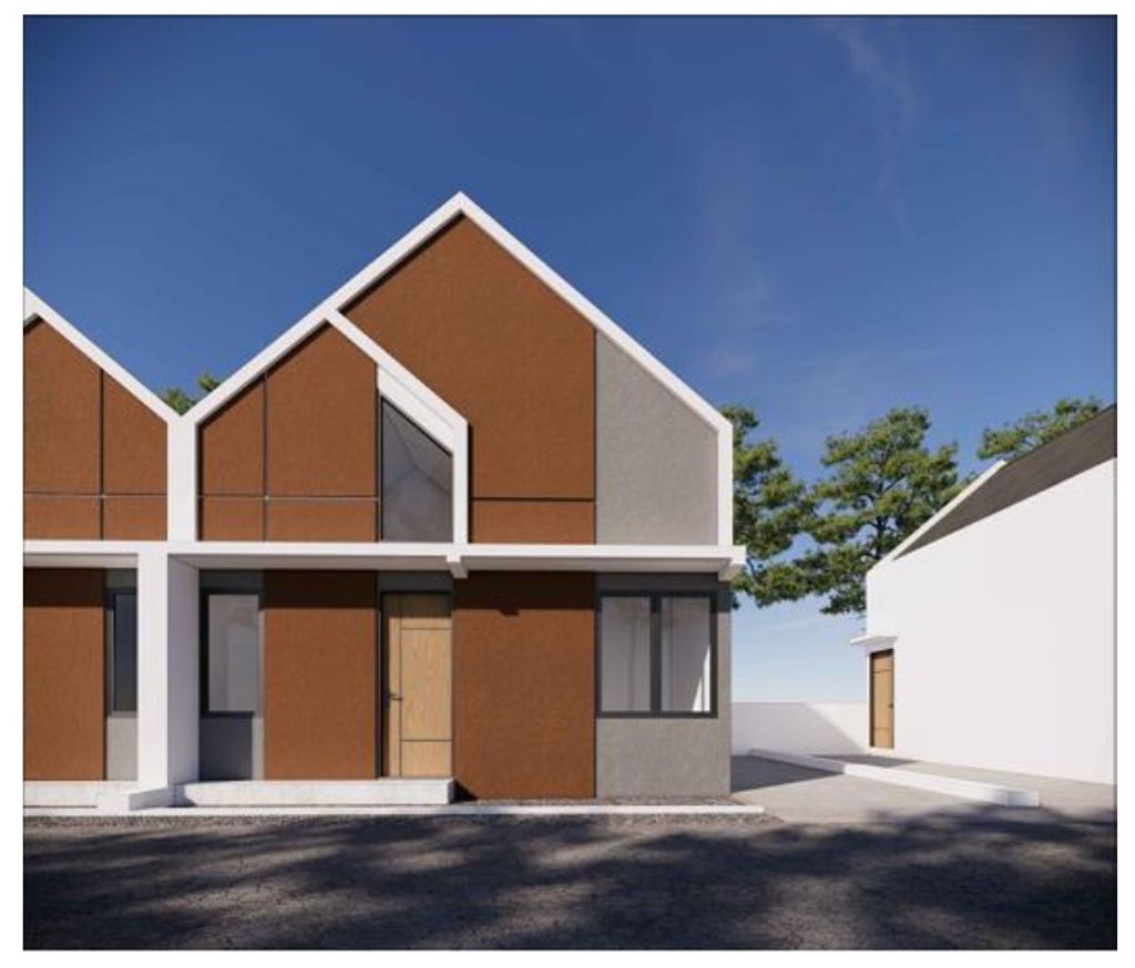 foto tampak rumah tipe 36 ( Lebar 8.75 M ) perumahan REMBANG HARMONI 7