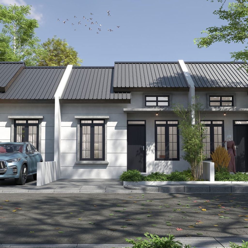 foto tampak rumah tipe 36/78 perumahan PUNCAK INDAH RESIDENCE