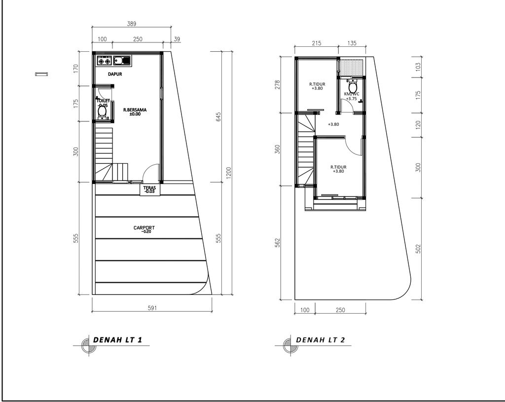 foto denah rumah tipe 43 Compact High Ceiling (437) perumahan G-Land Ciwastra Park