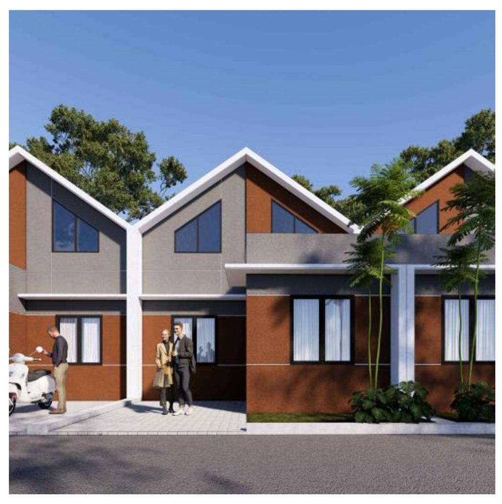 foto tampak rumah tipe 36 ( lebar 6 m  ) perumahan REMBANG HARMONI 7
