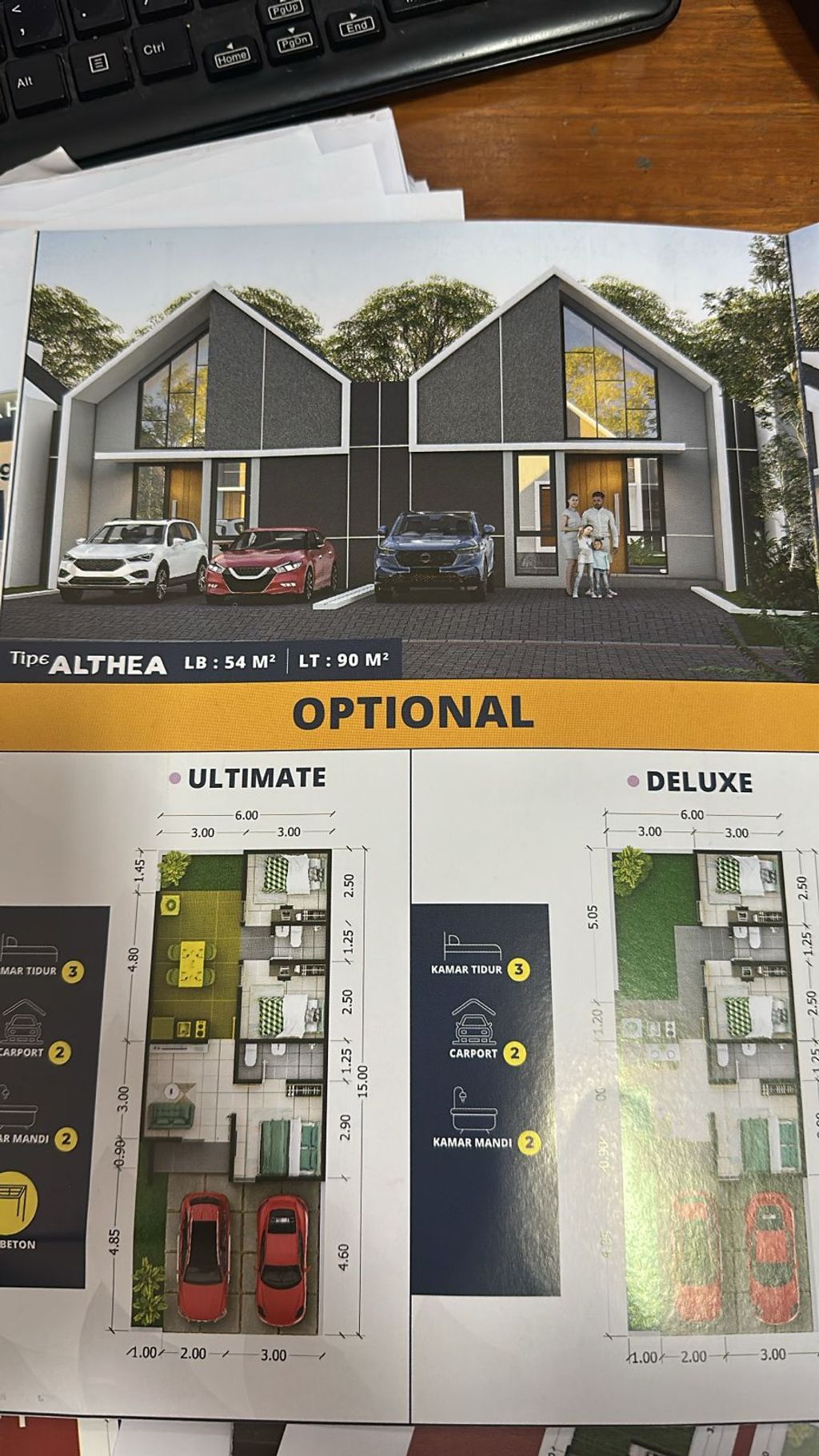 foto denah rumah tipe ALTHEA ULTIMATE perumahan BREEZE VIEW & BREEZE TERRACE