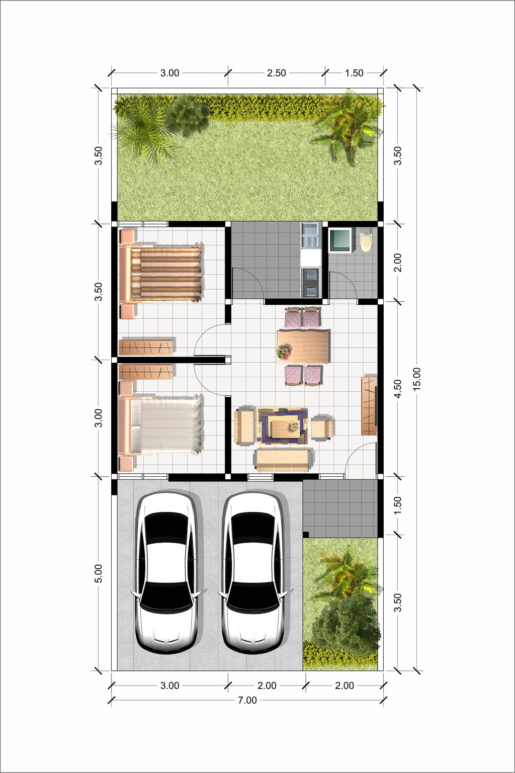 foto denah rumah tipe 72 perumahan Citra Regency Tahap III