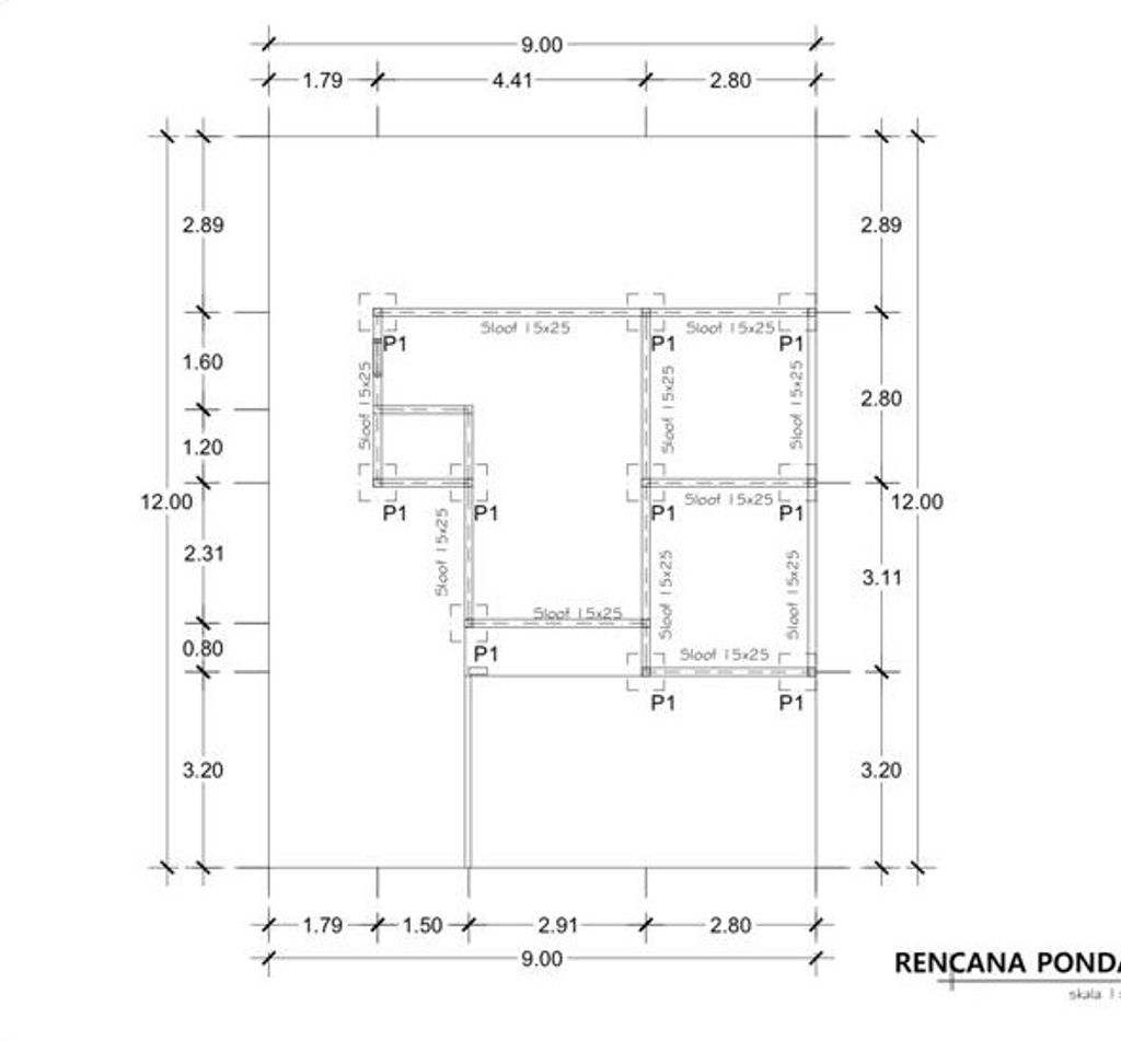 foto denah rumah tipe 36/108 perumahan TERUSAN BARU RESIDENCE TAHAP 3