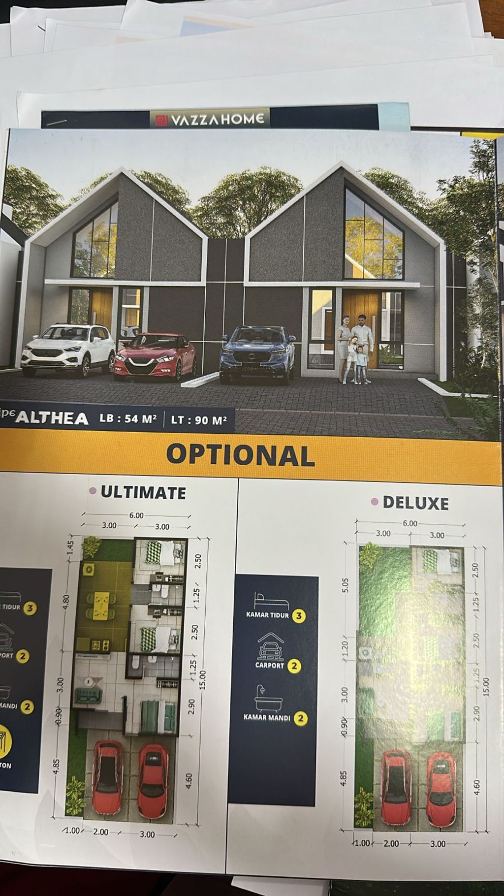 foto tampak rumah tipe ALTHEA DELUXE perumahan BREEZE VIEW & BREEZE TERRACE