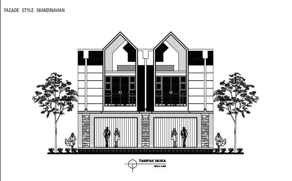 foto tampak rumah tipe 77/52 ruko perumahan GRAMAPURI PERSADA