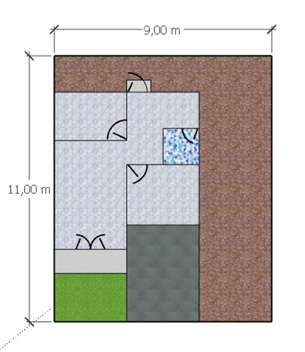 foto denah rumah tipe 36 - 2025 perumahan Graha Gemilang