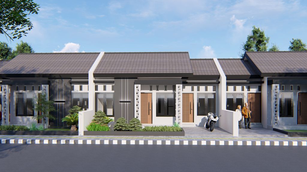 foto tampak rumah tipe 56/81 perumahan GRIYO JAMBEAN ASRI 2