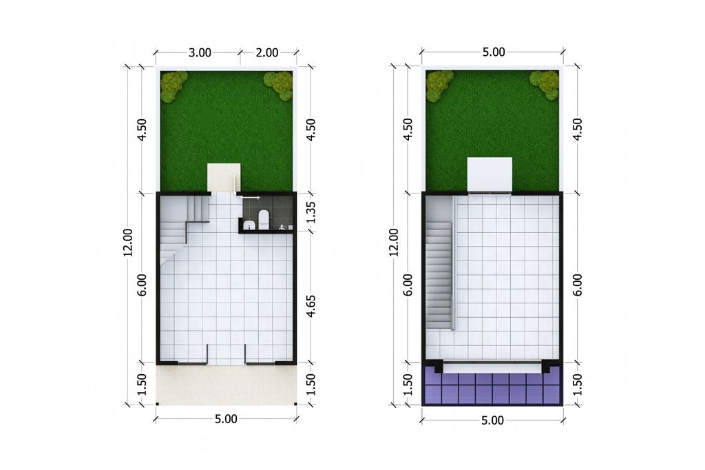 foto denah rumah tipe RUKO perumahan BREEZE VIEW & BREEZE TERRACE