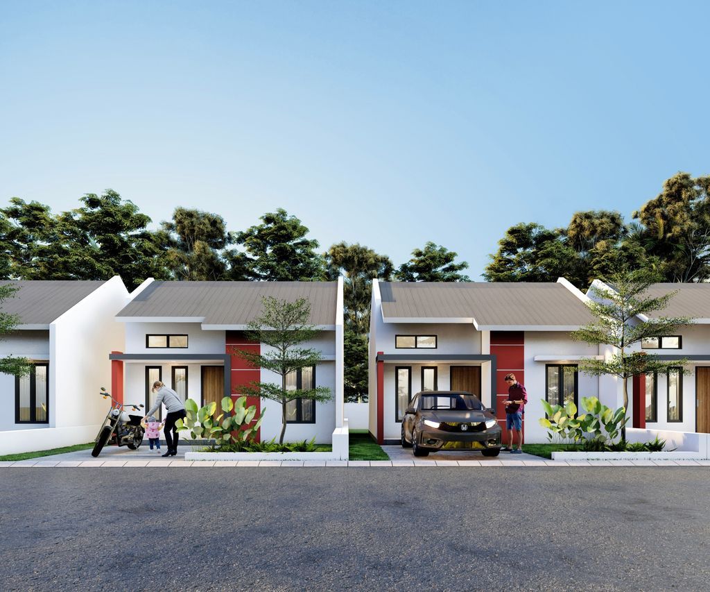 foto tampak rumah tipe 36 perumahan KABA RESIDENCE TAHAP 9