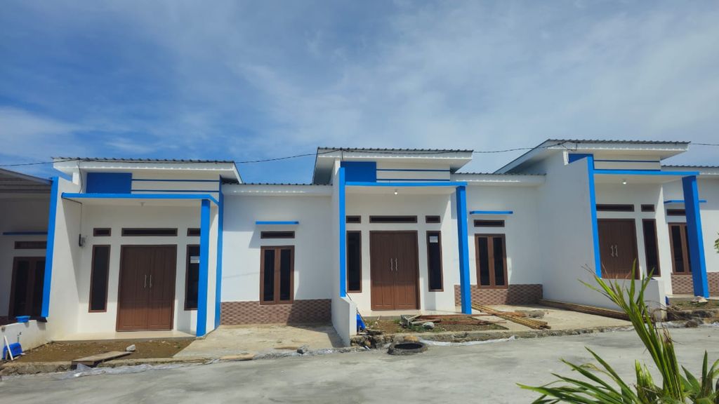 foto tampak rumah tipe BLOK G perumahan REZKY MANDIRI 2