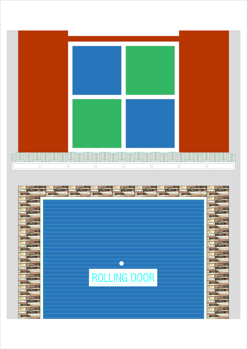 foto tampak rumah tipe RC-5 (2025) perumahan Kepuren Residence (Kepuren)