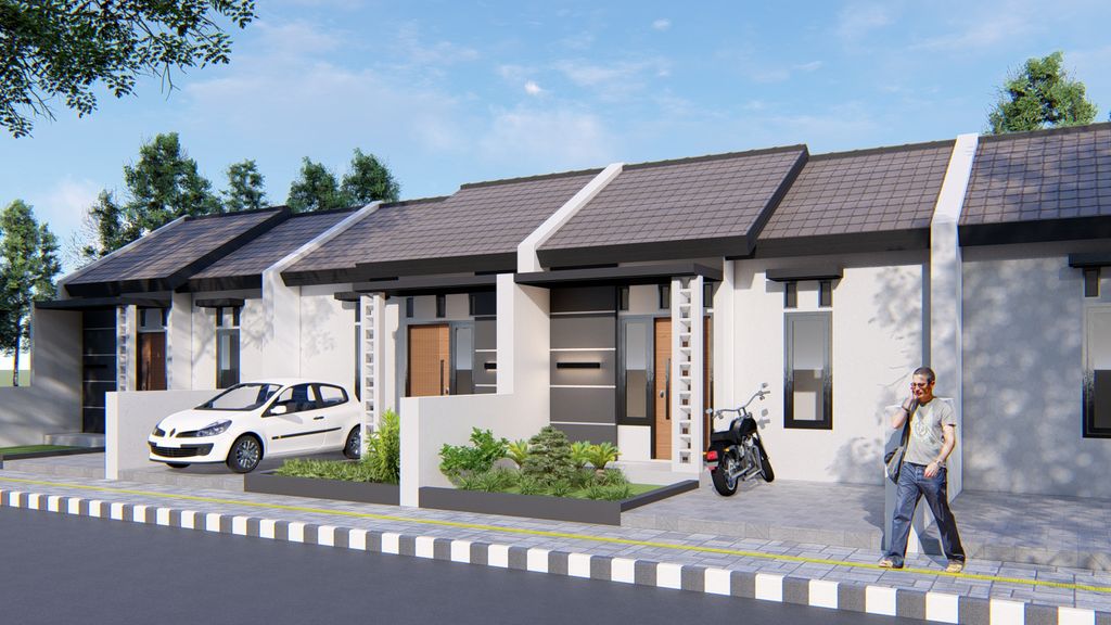 foto tampak rumah tipe 30/74 perumahan GRIYO JAMBEAN ASRI 2
