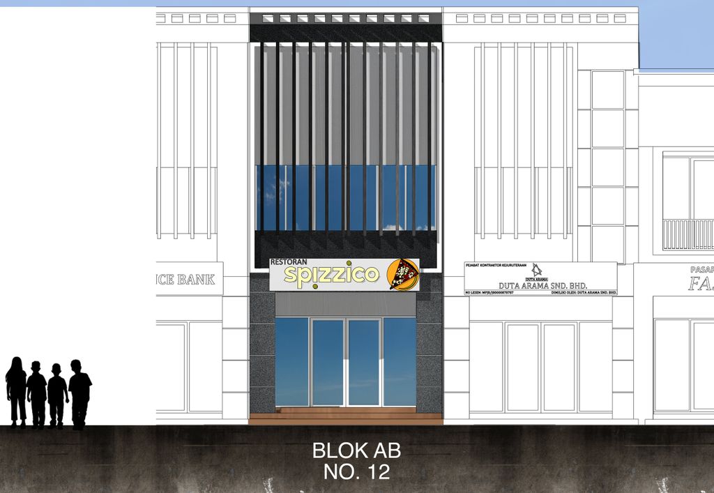 foto tampak rumah tipe RUKO perumahan VALENCIA RESIDENCE