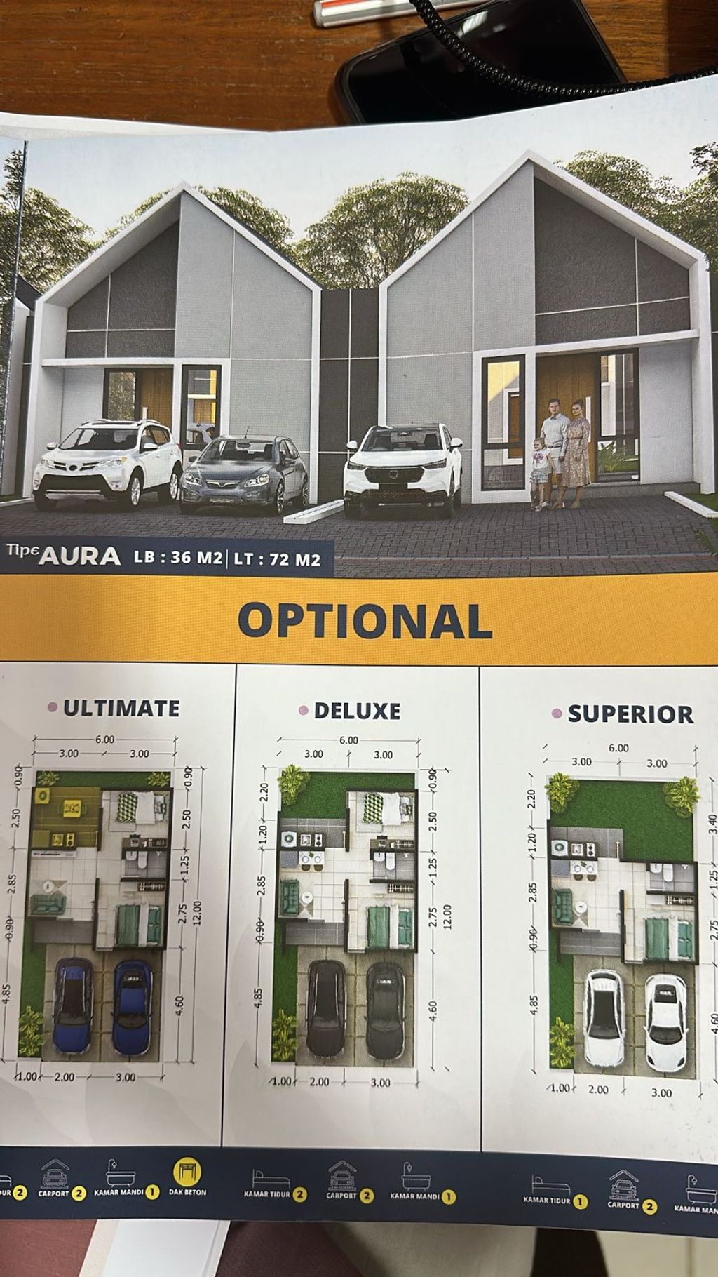 foto tampak rumah tipe AURA DELUXE perumahan BREEZE VIEW & BREEZE TERRACE