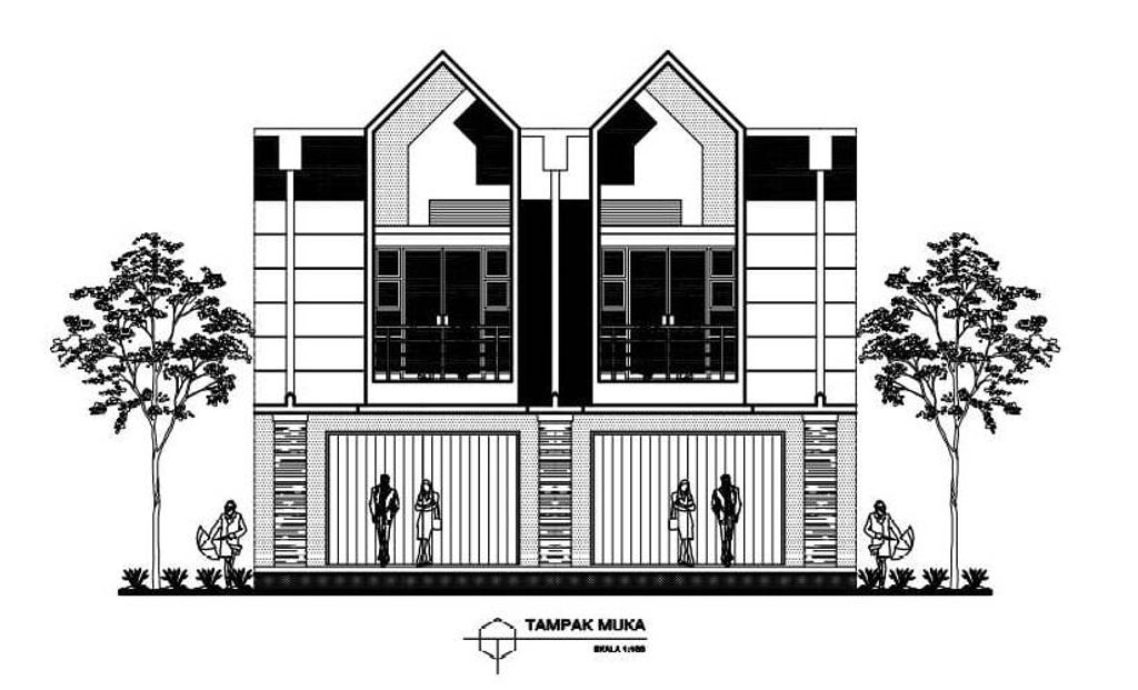 foto tampak rumah tipe 72/45 ruko perumahan GRAMAPURI PERSADA