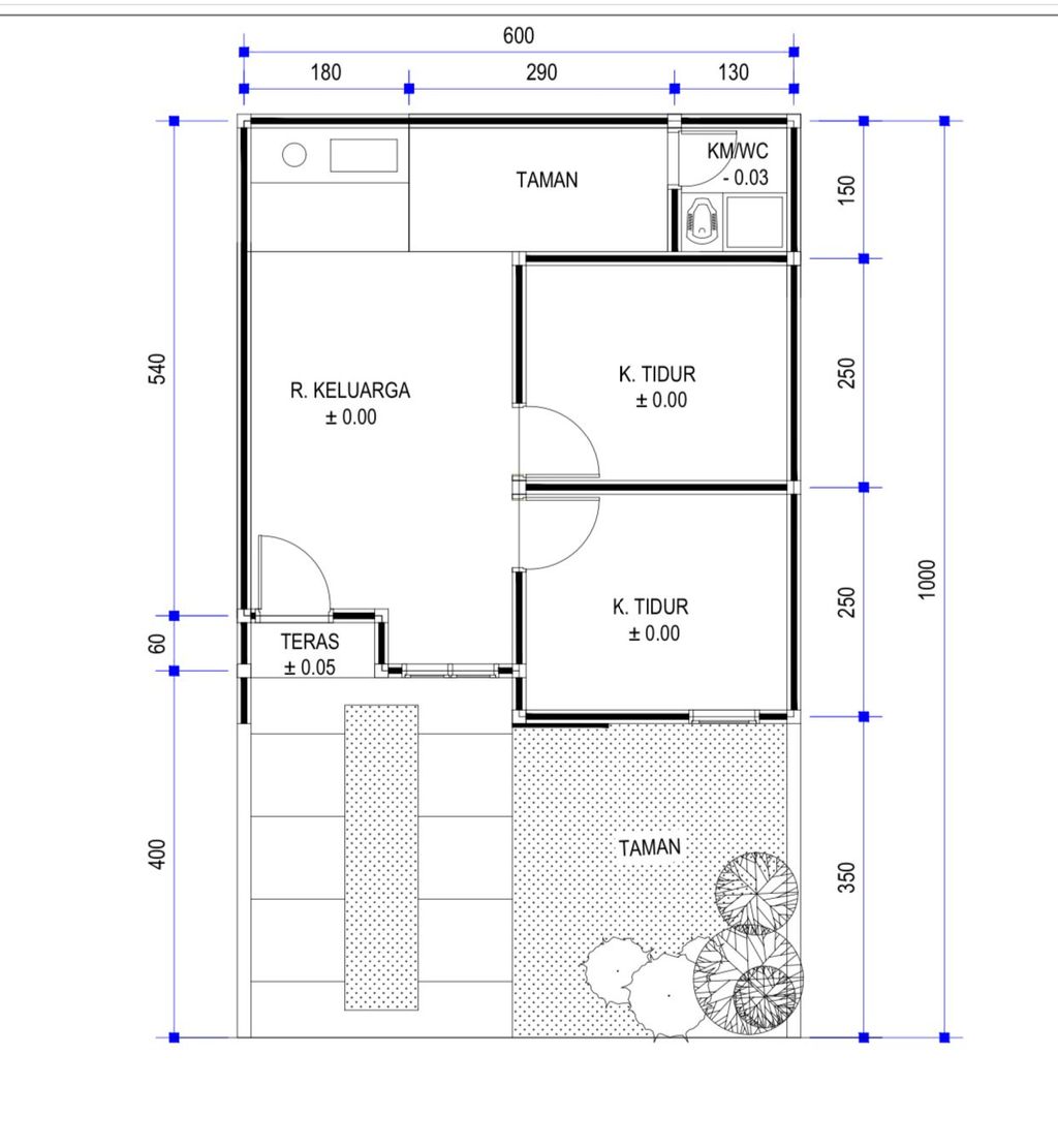 foto denah rumah tipe 30/60 perumahan Bumi citra indah 2 tahap 4