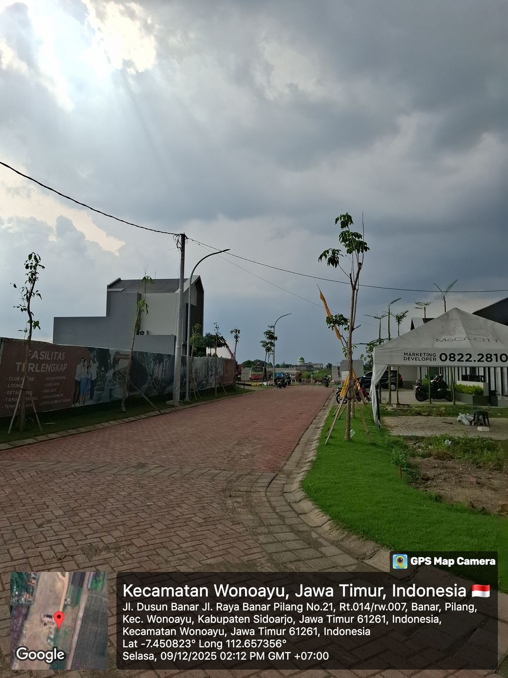 foto posisi tengah perumahan Moca City