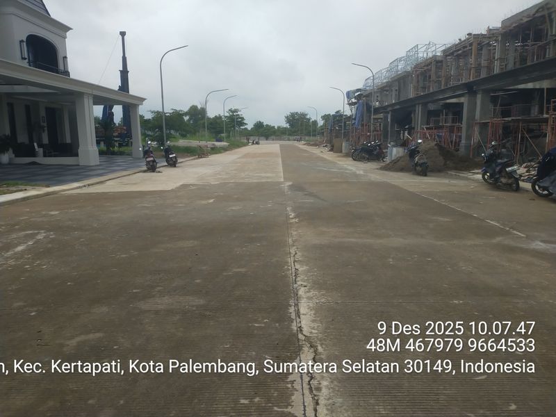 foto posisi tengah perumahan CITRALAND PALEMBANG - CLUSTER LUGANO TAHAP 3