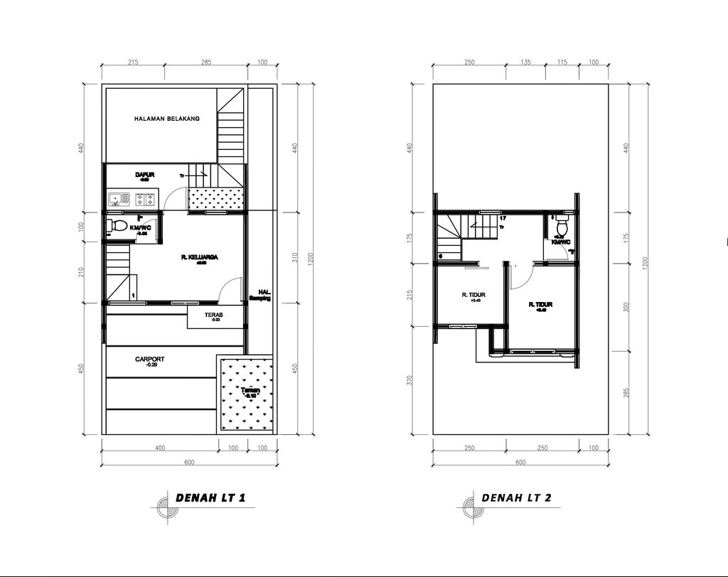 foto denah rumah tipe 38 Compact CL 2 KT (364) perumahan Bukit Sukanagara Resort