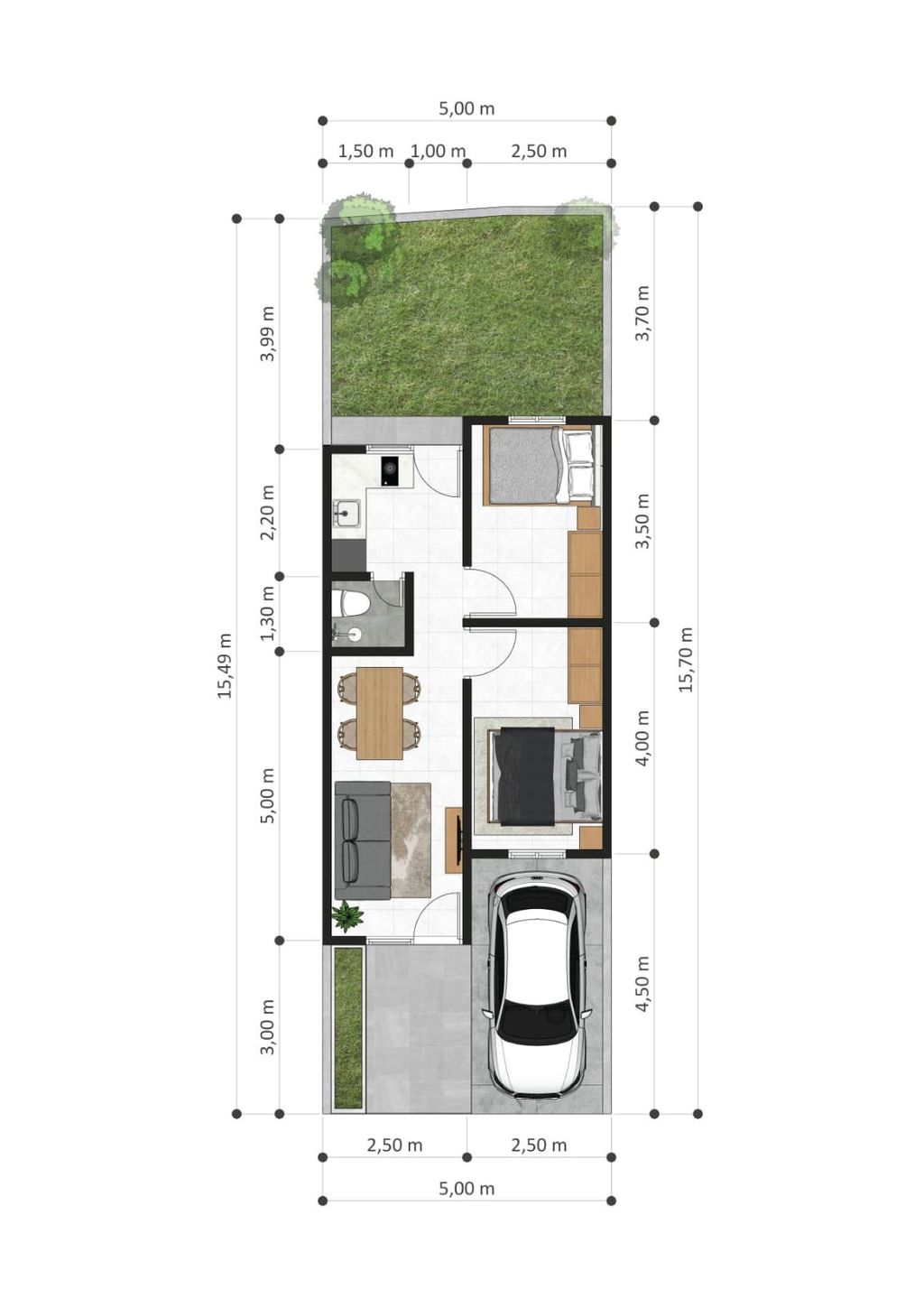 foto denah rumah tipe 40/87 perumahan ARSHAKA PREMIERE
