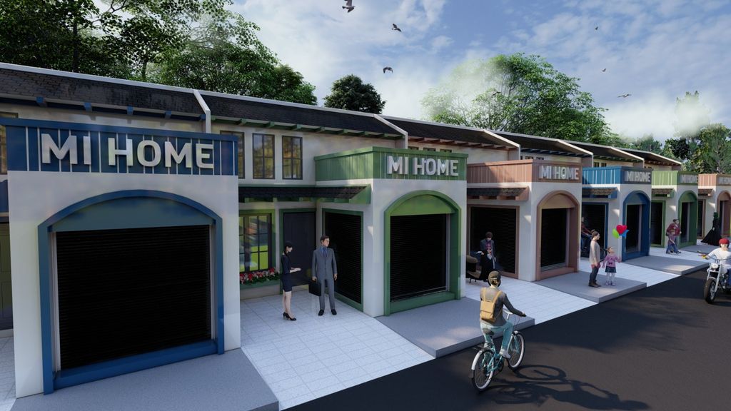 foto tampak rumah tipe FLEXY HOME perumahan PERMATA MUTIARA MAJA - CLUSTER MONTANA