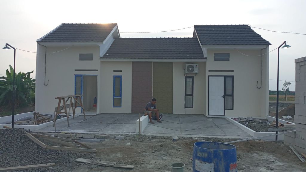 foto tampak rumah tipe 30 perumahan Patra Amartha