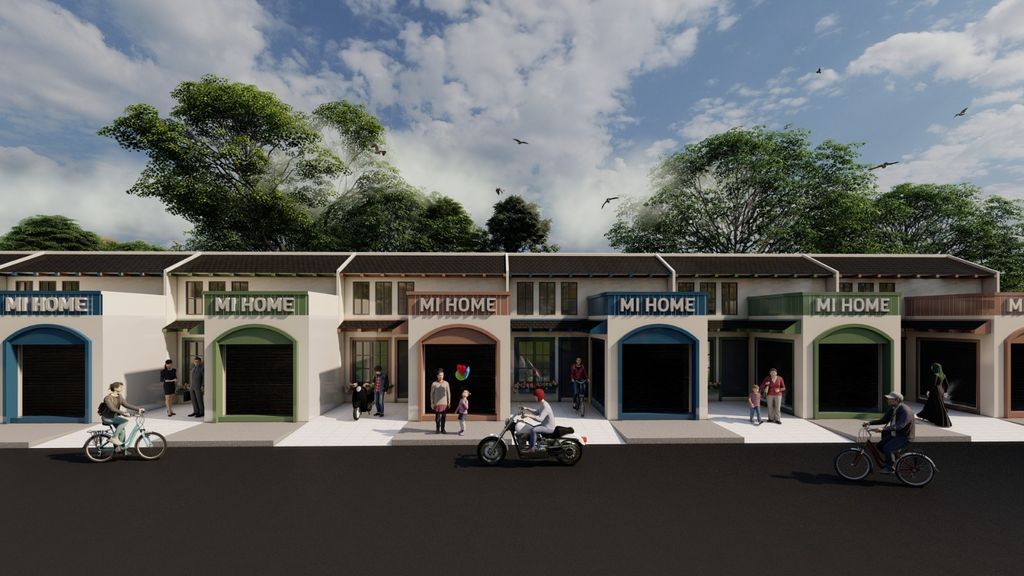 foto tampak rumah tipe FLEXY HOME NS perumahan PERMATA MUTIARA MAJA - CLUSTER RUBY