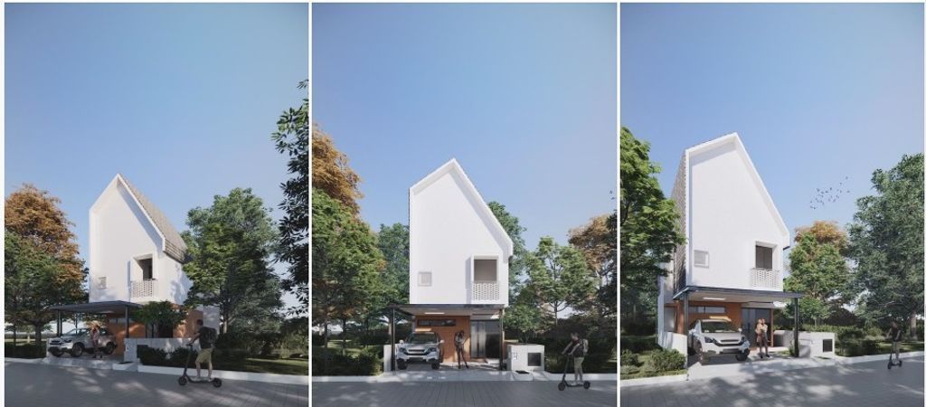 foto tampak rumah tipe D'AVENUE MANSION T.D 72/77 perumahan BERNADY LAND SLAWU